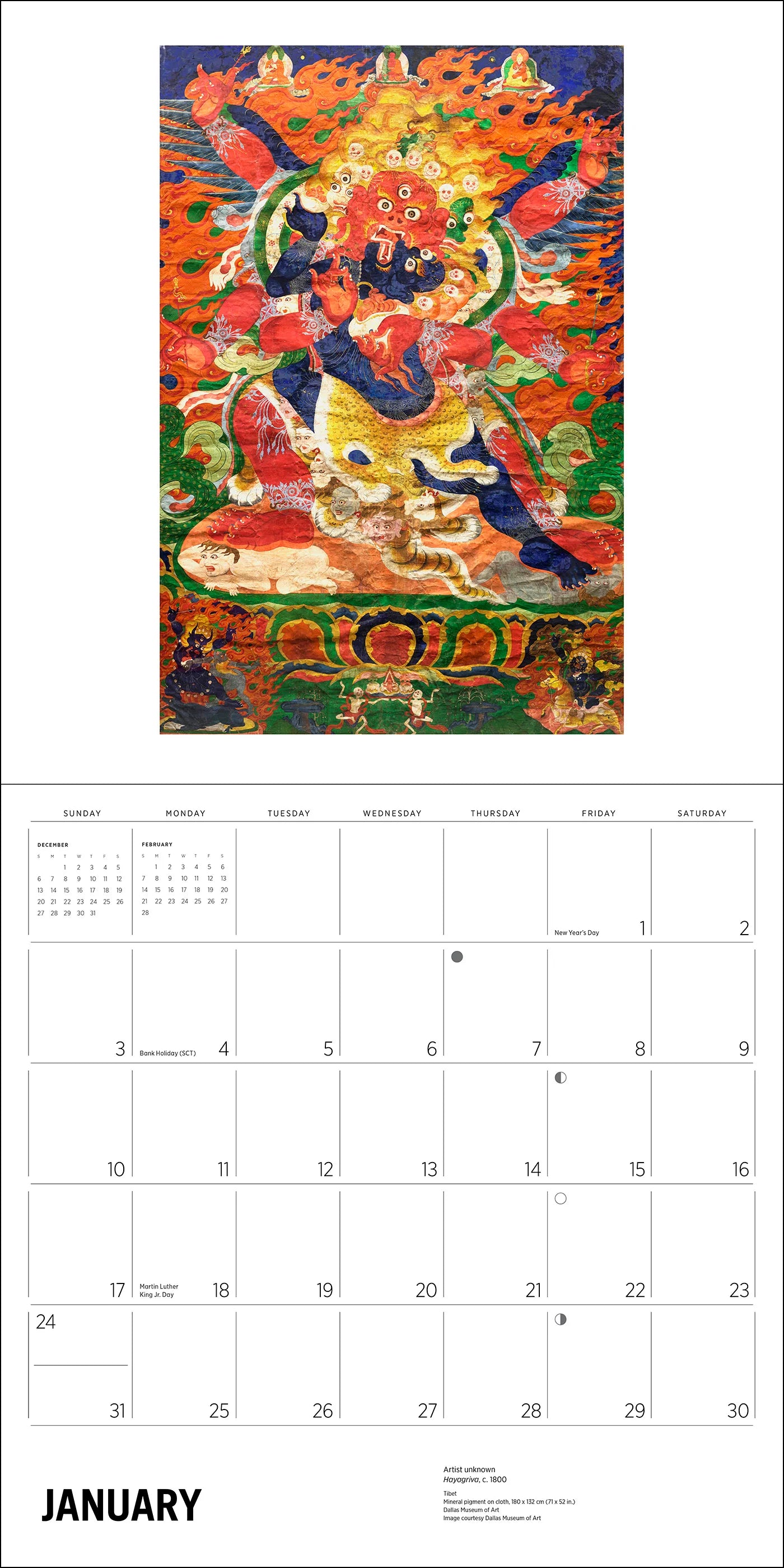 POM Enlightenment: Buddhist Paintings 2027 Wall Calendar