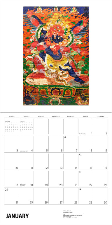 POM Enlightenment: Buddhist Paintings 2027 Wall Calendar