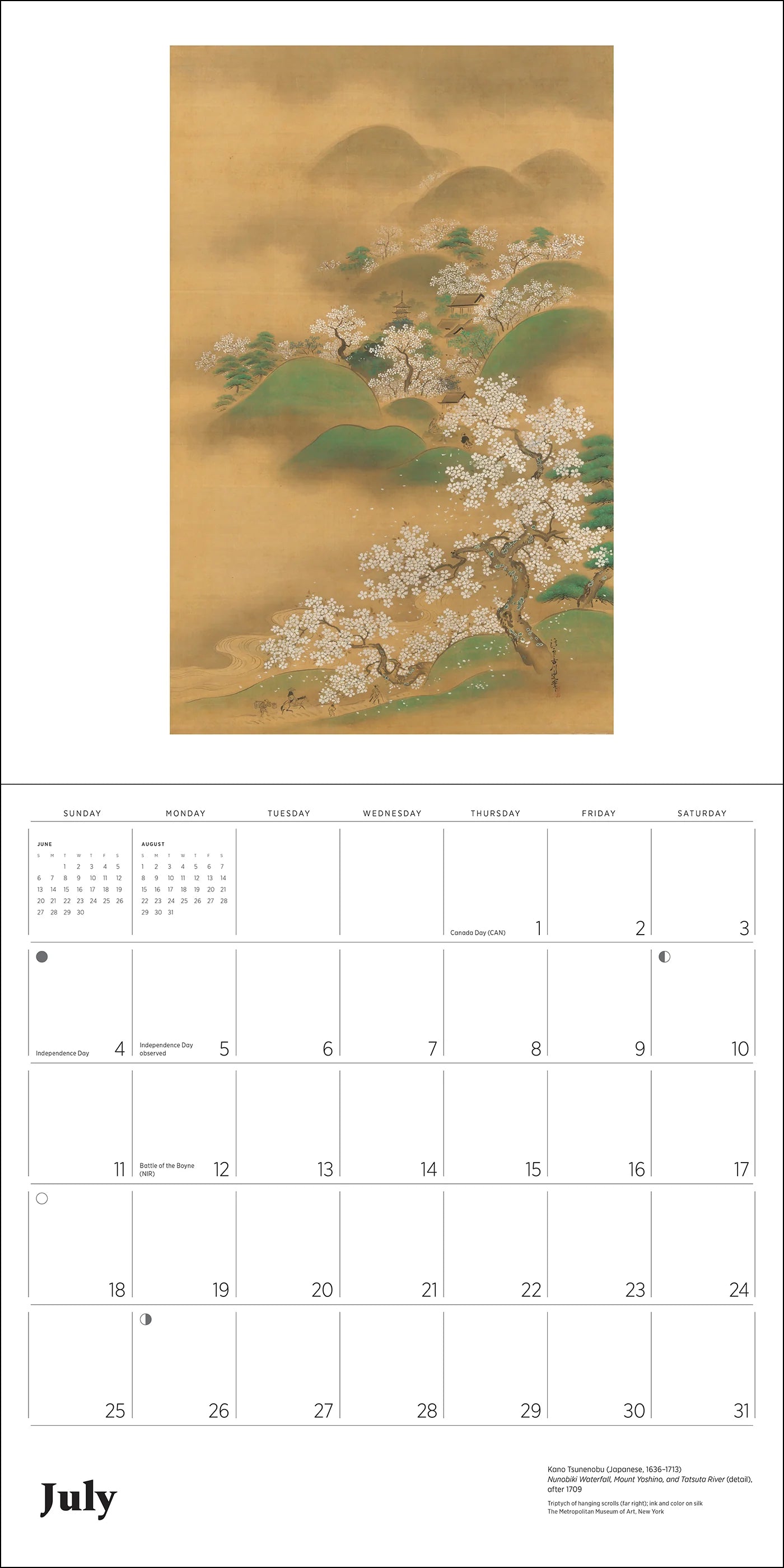 POM Dreams of Edo: Japanese Scrolls & Screens 2027 Wall Calendar