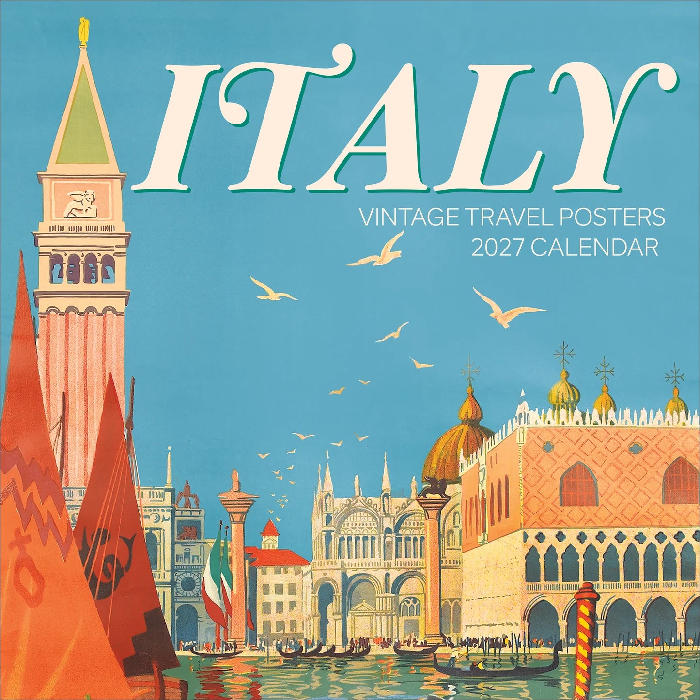 POM Italy: Vintage Travel Posters 2027 Wall Calendar