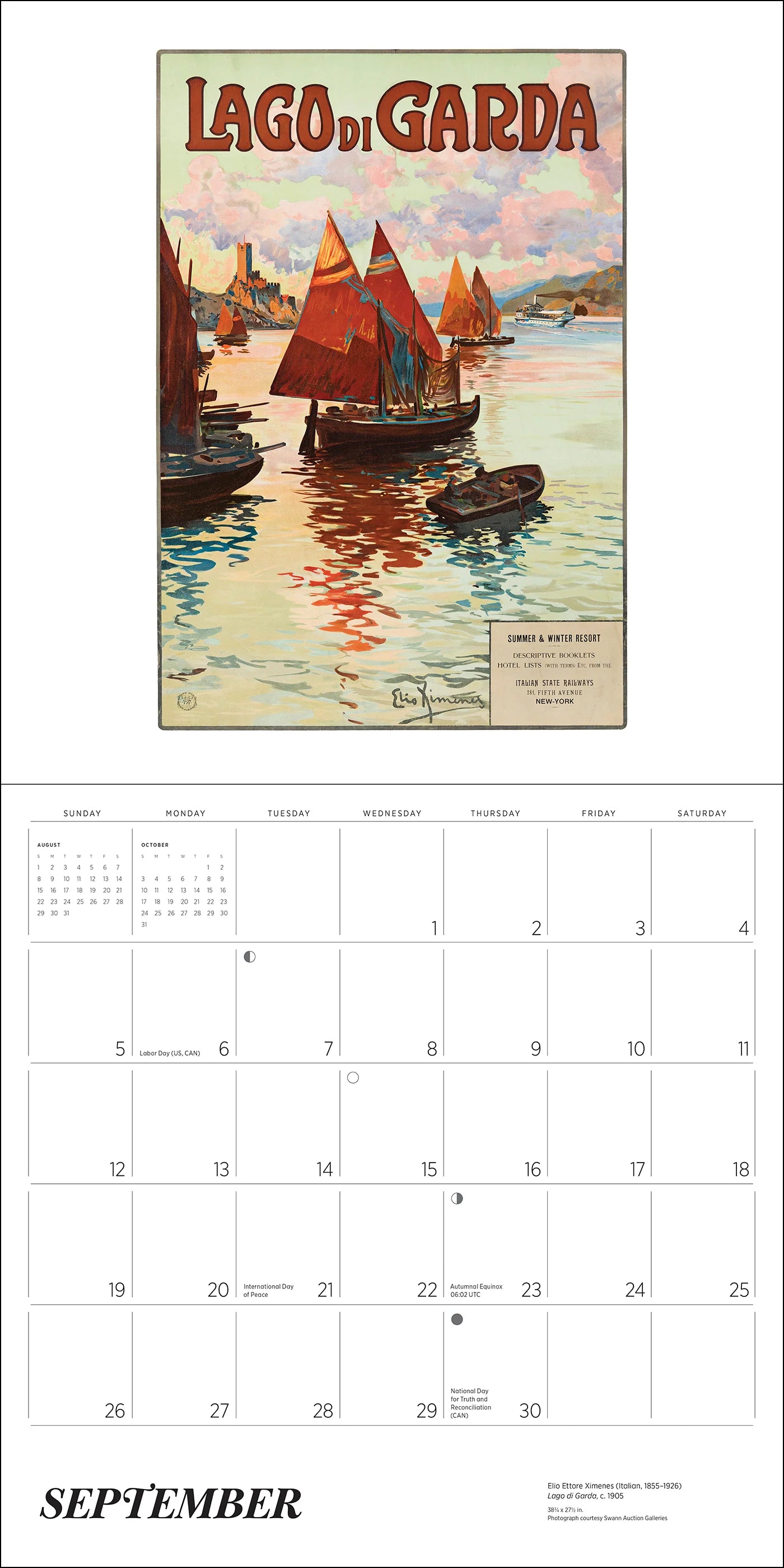 POM Italy: Vintage Travel Posters 2027 Wall Calendar
