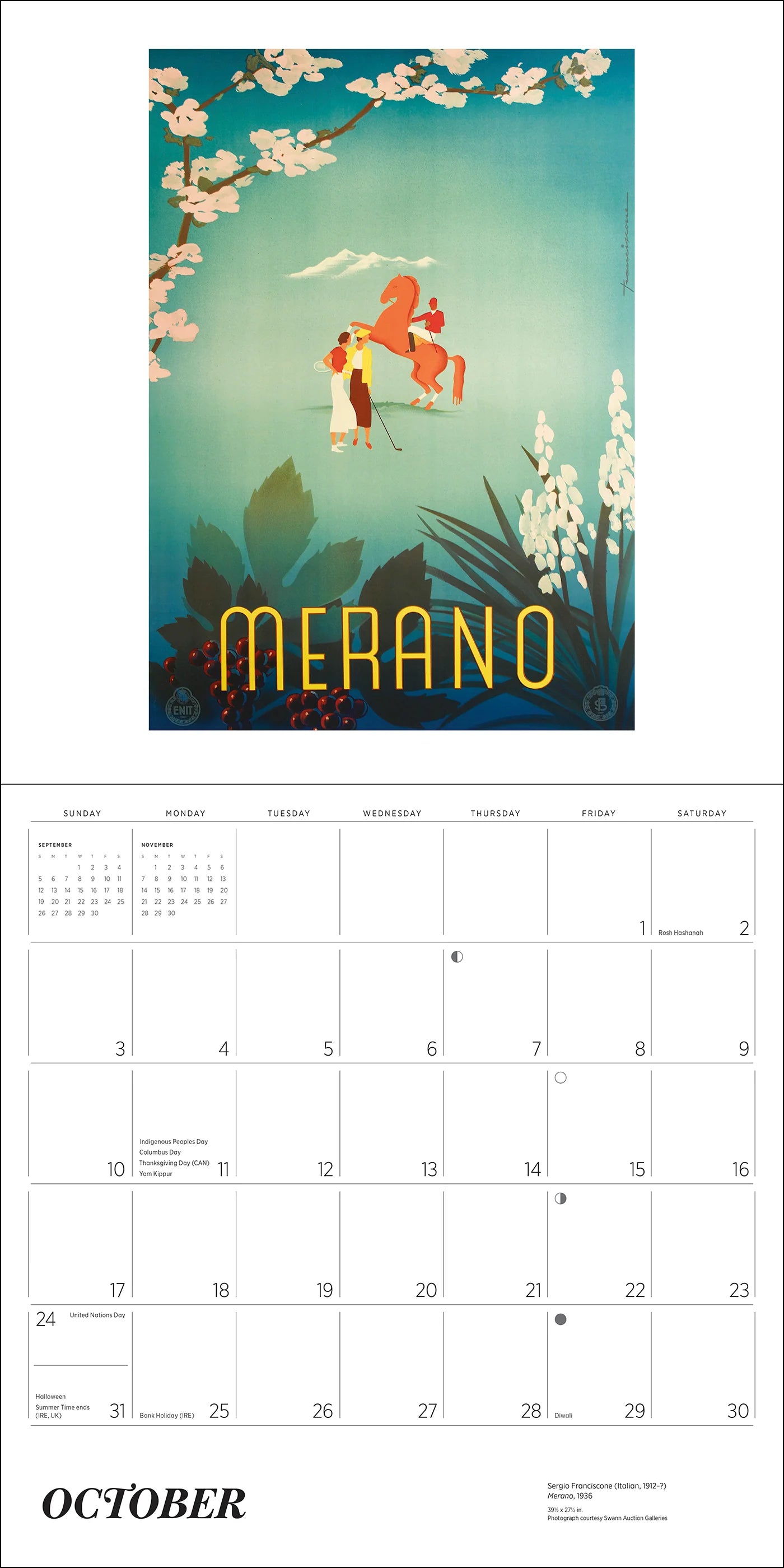 POM Italy: Vintage Travel Posters 2027 Wall Calendar