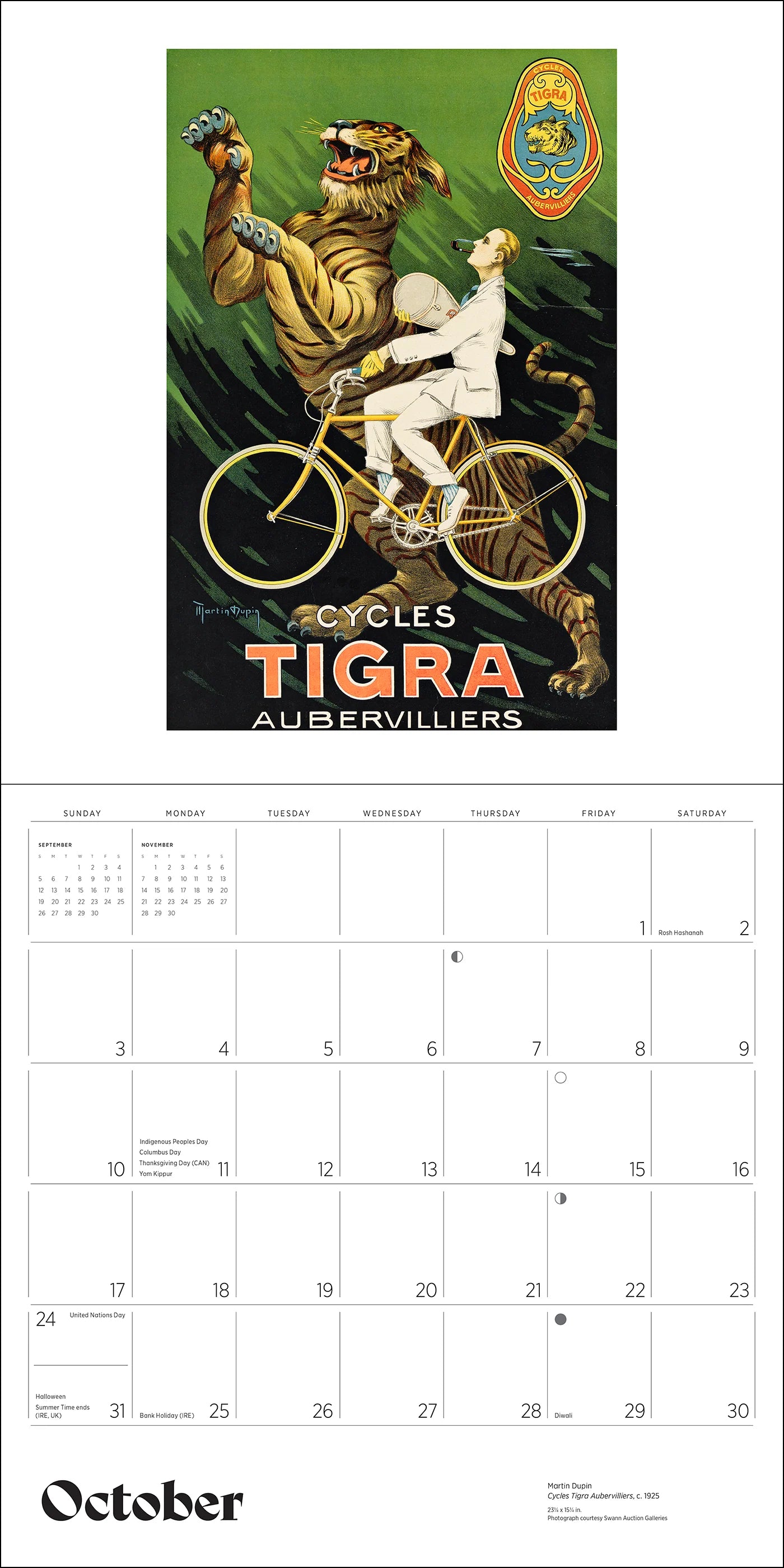 POM Bicycles: Vintage Posters 2027 Wall Calendar