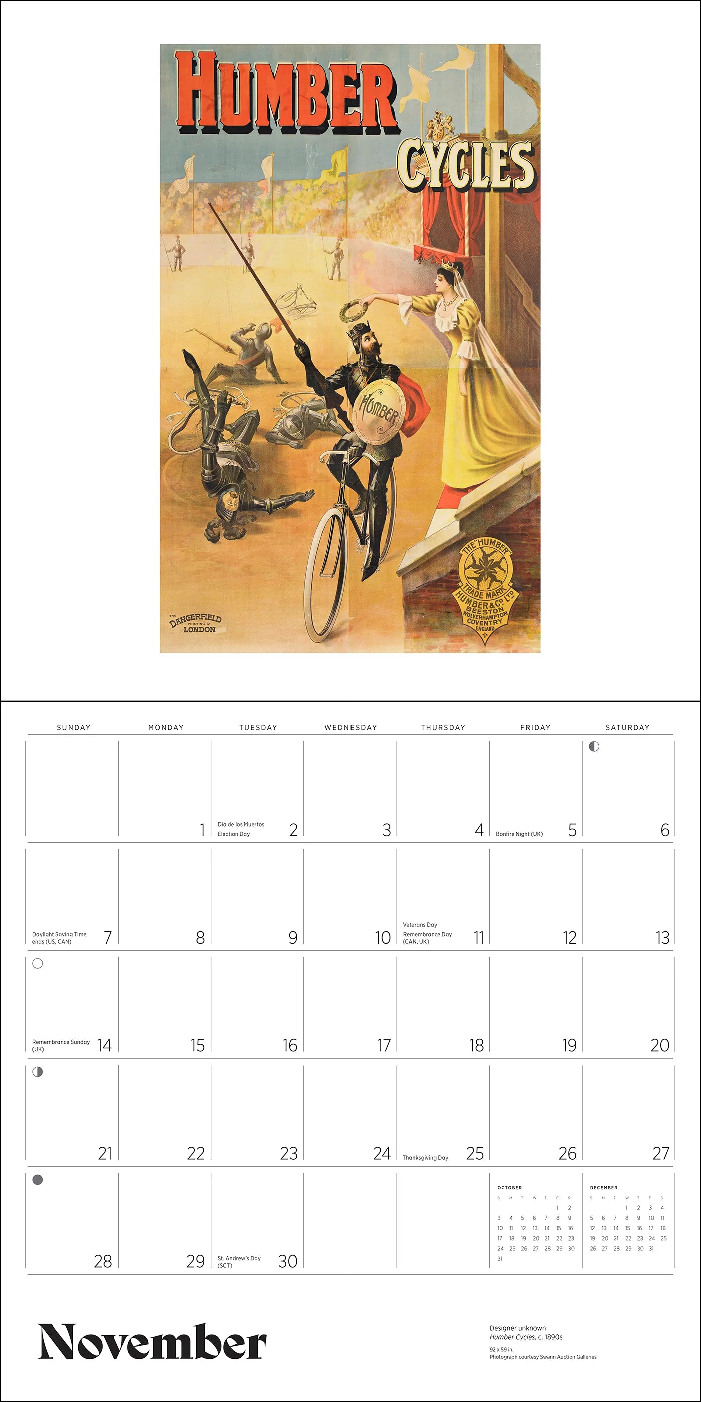 POM Bicycles: Vintage Posters 2027 Wall Calendar