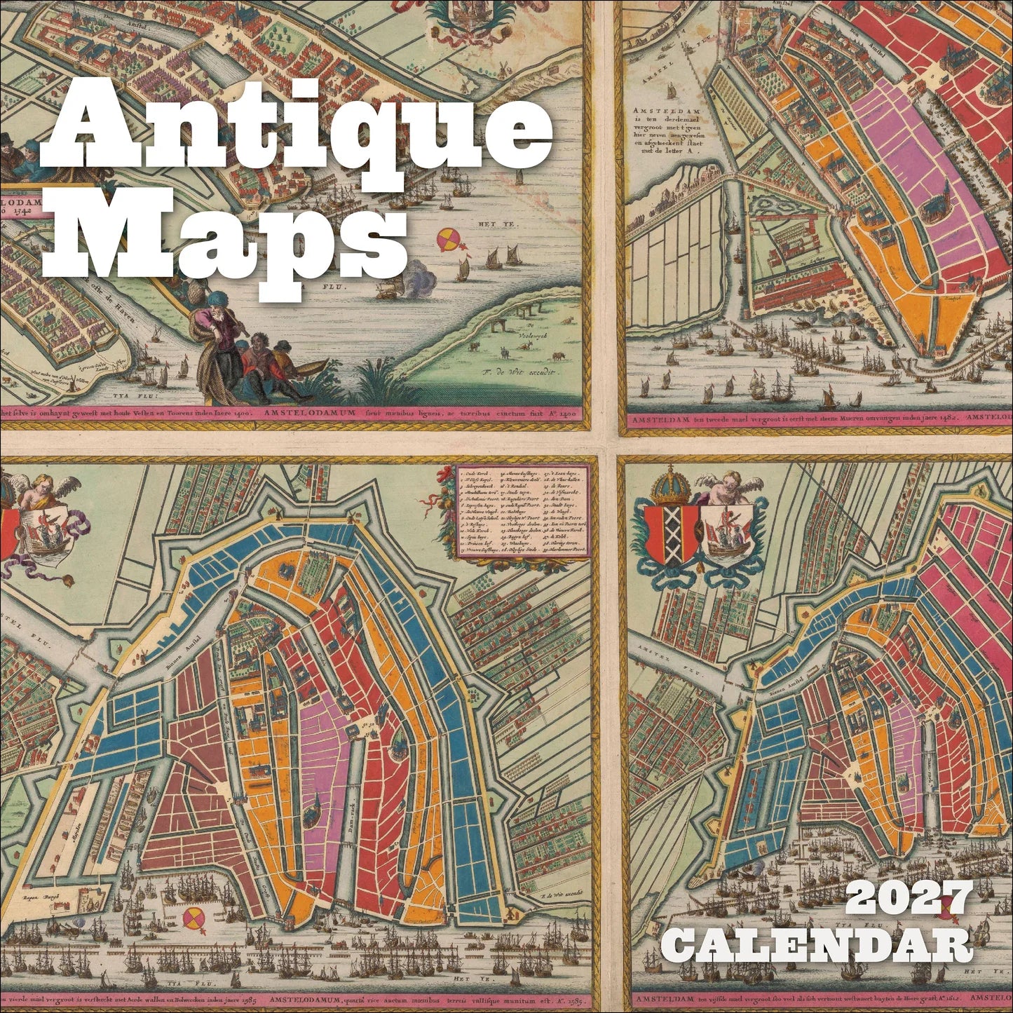 POM Antique Maps 2027 Wall Calendar