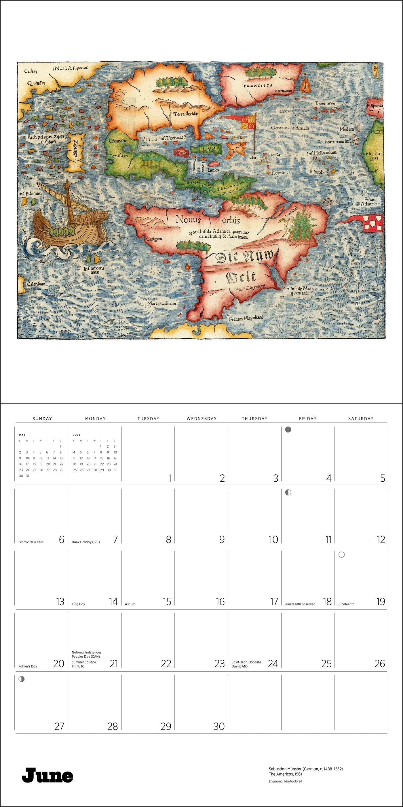 POM Antique Maps 2027 Wall Calendar