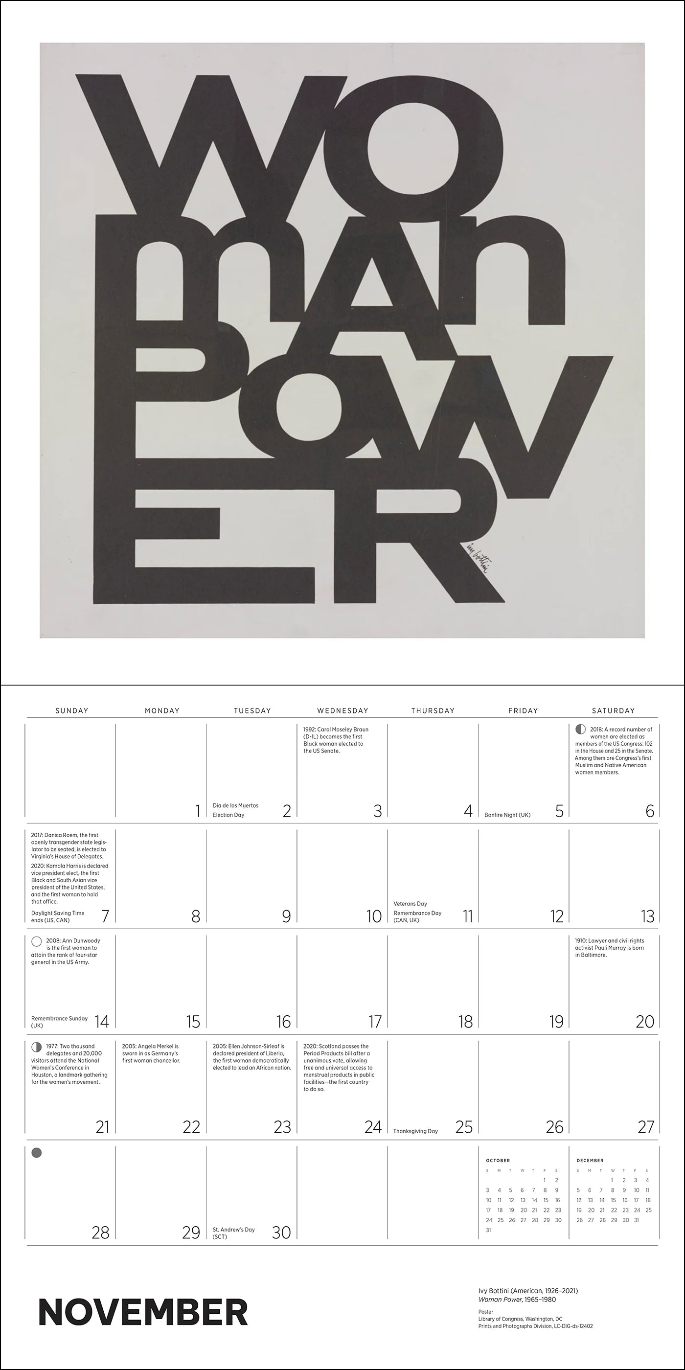 POM The Fight for Women’s Rights 2027 Wall Calendar