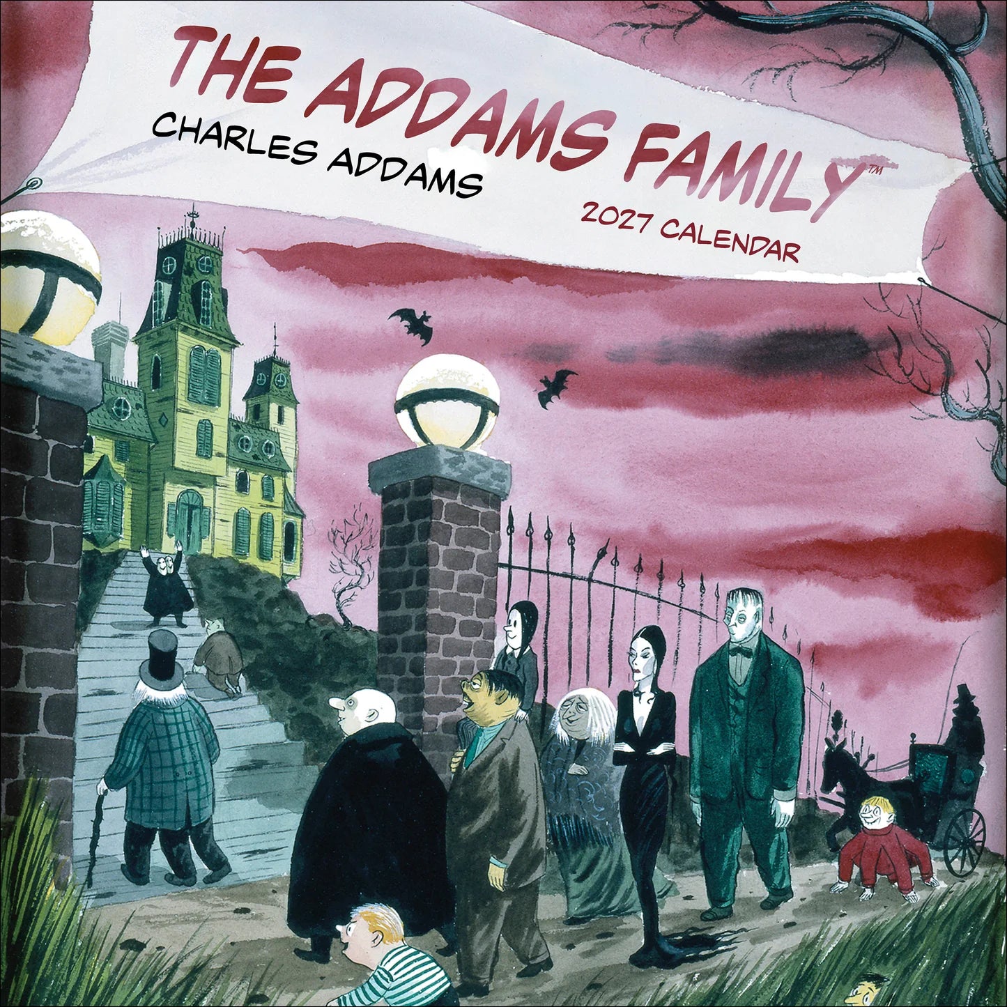 POM Charles Addams: The Addams Family 2027 Wall Calendar