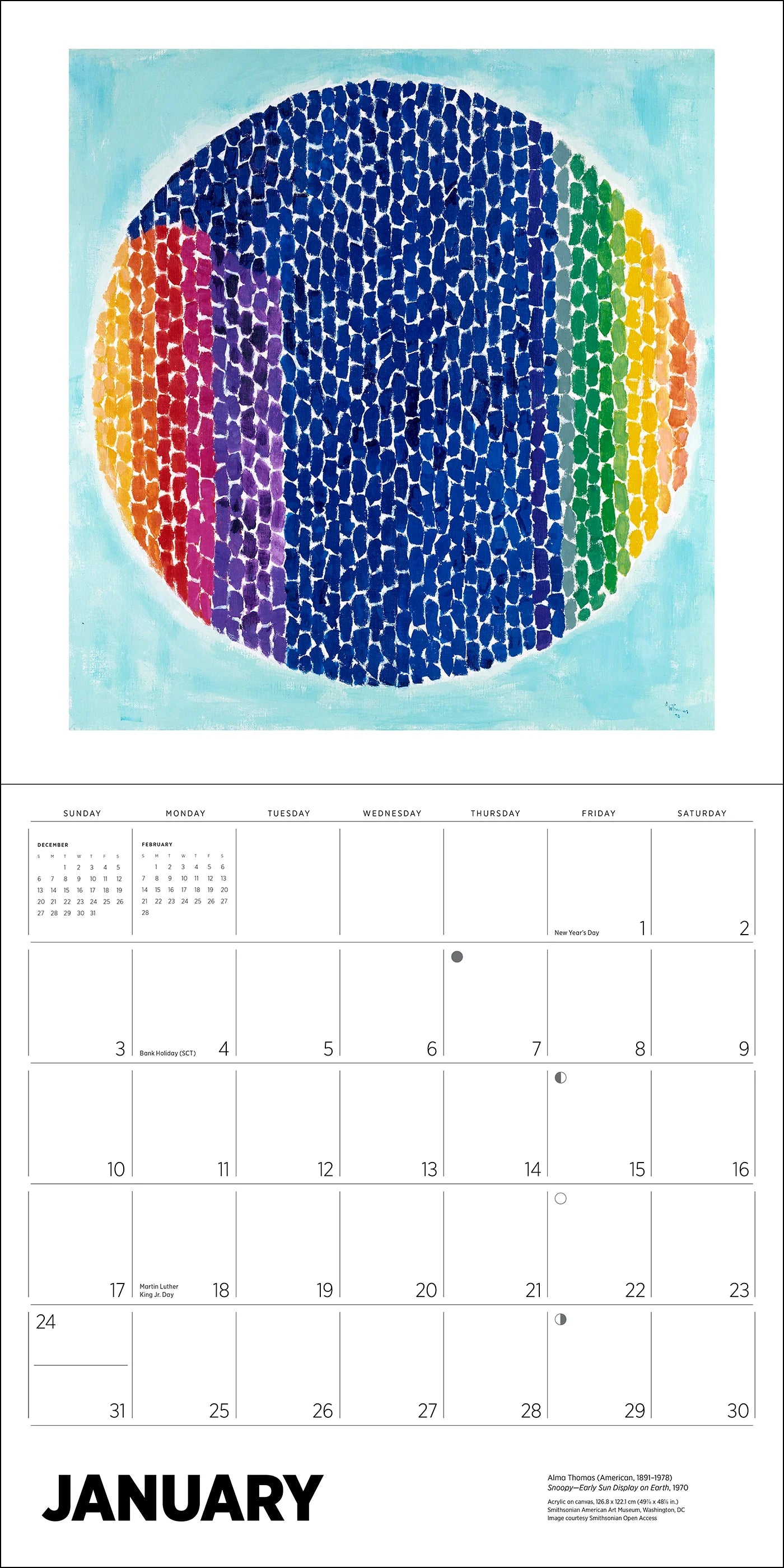 POM Alma Thomas 2027 Wall Calendar