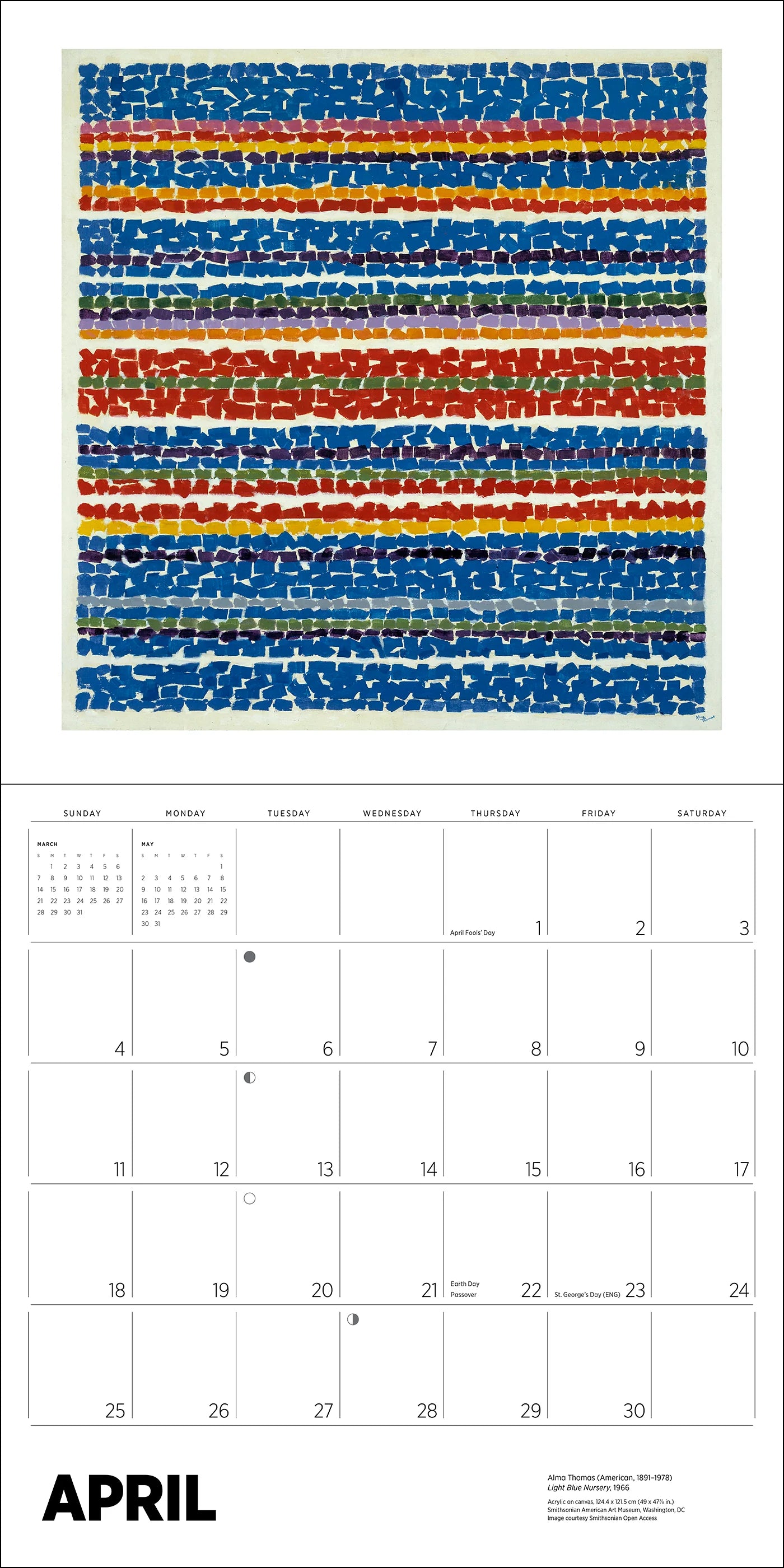 POM Alma Thomas 2027 Wall Calendar
