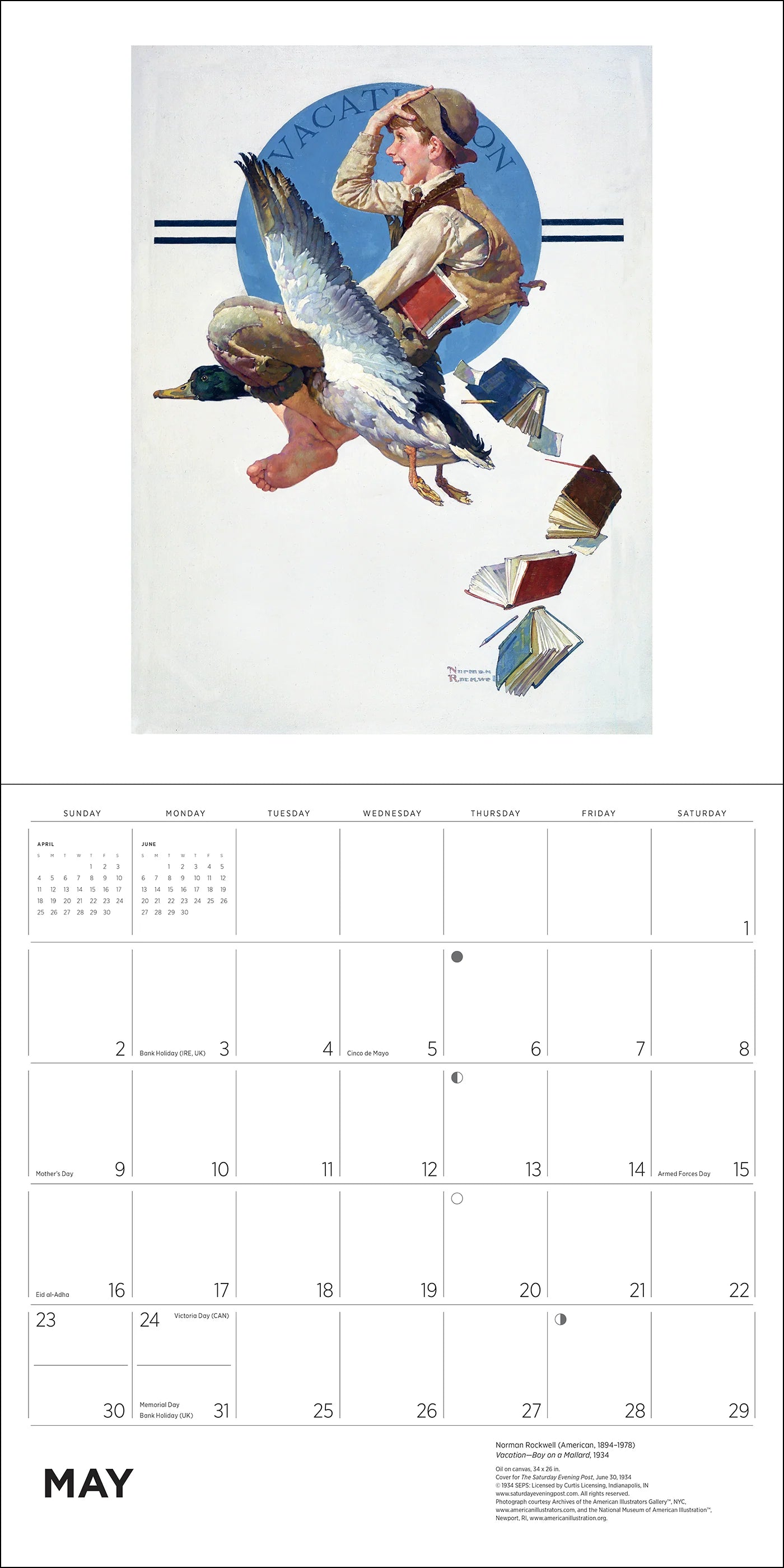 POM Norman Rockwell: The Saturday Evening Post 2027 Wall Calendar