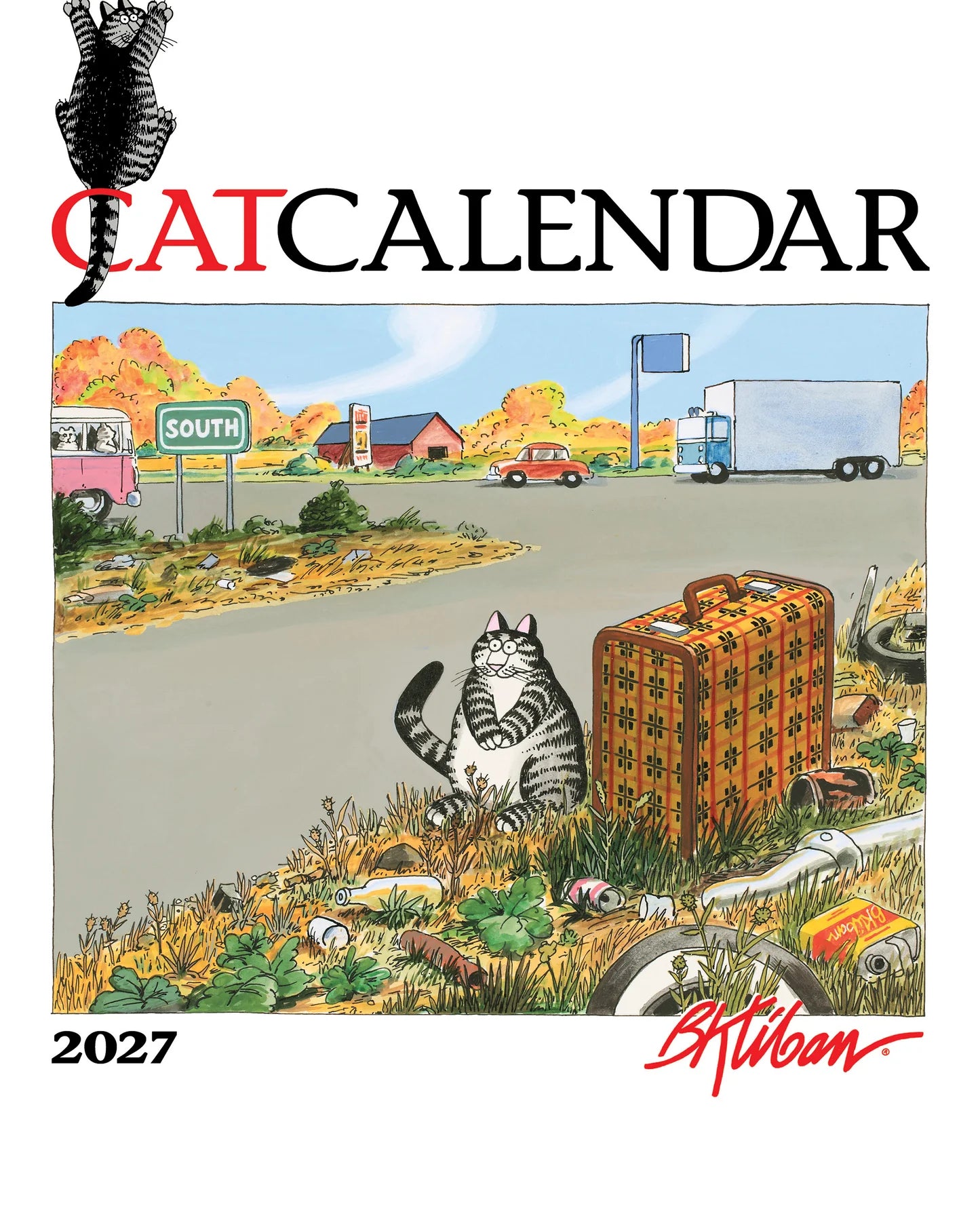 POM B. Kliban: CatCalendar 2027 Mini Wall Calendar