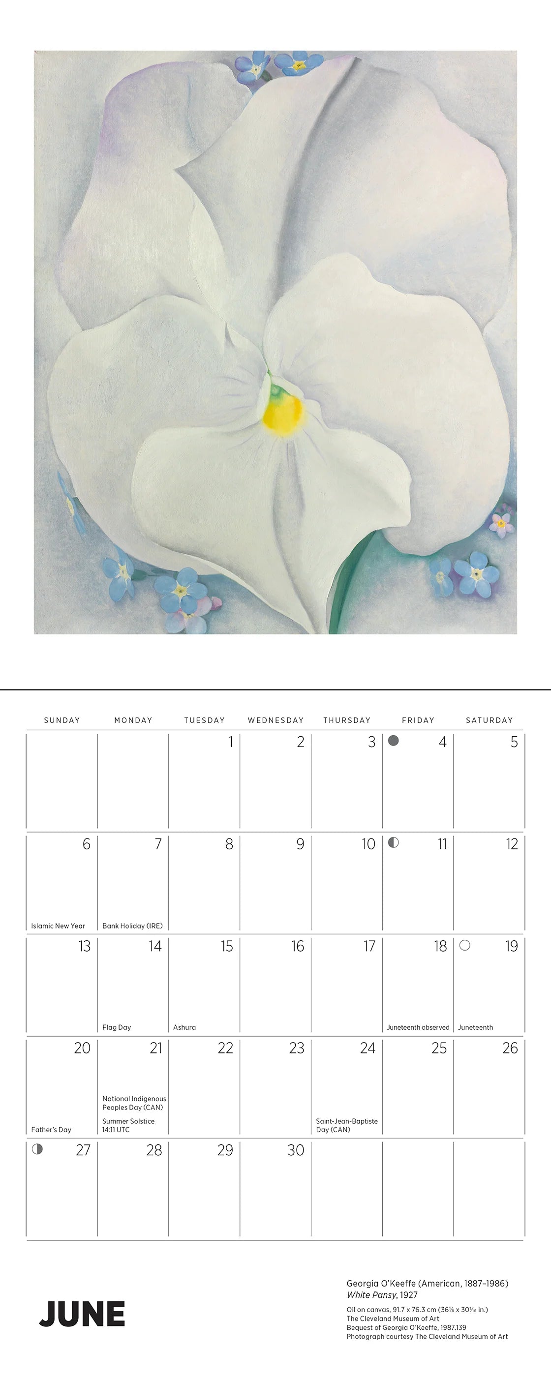 POM Georgia O'Keeffe 2027 Mini Wall Calendar