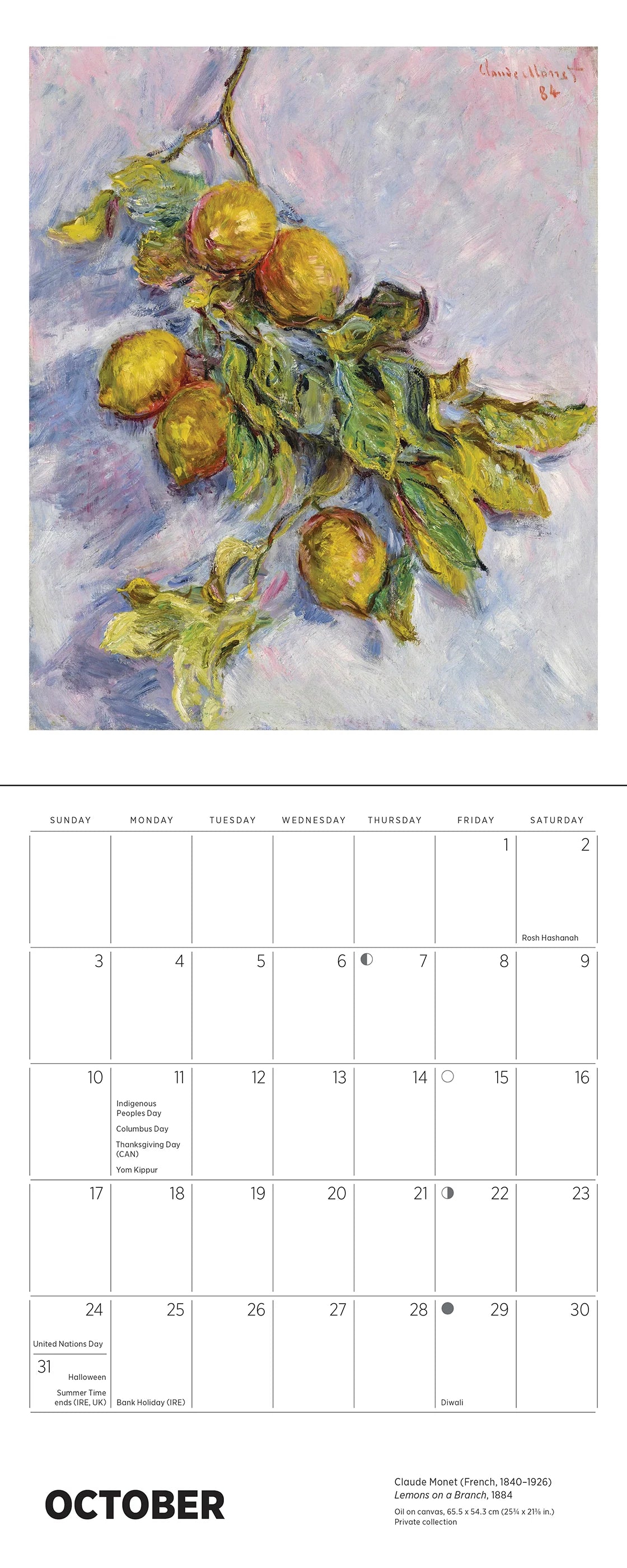 POM Claude Monet 2027 Mini Calendar