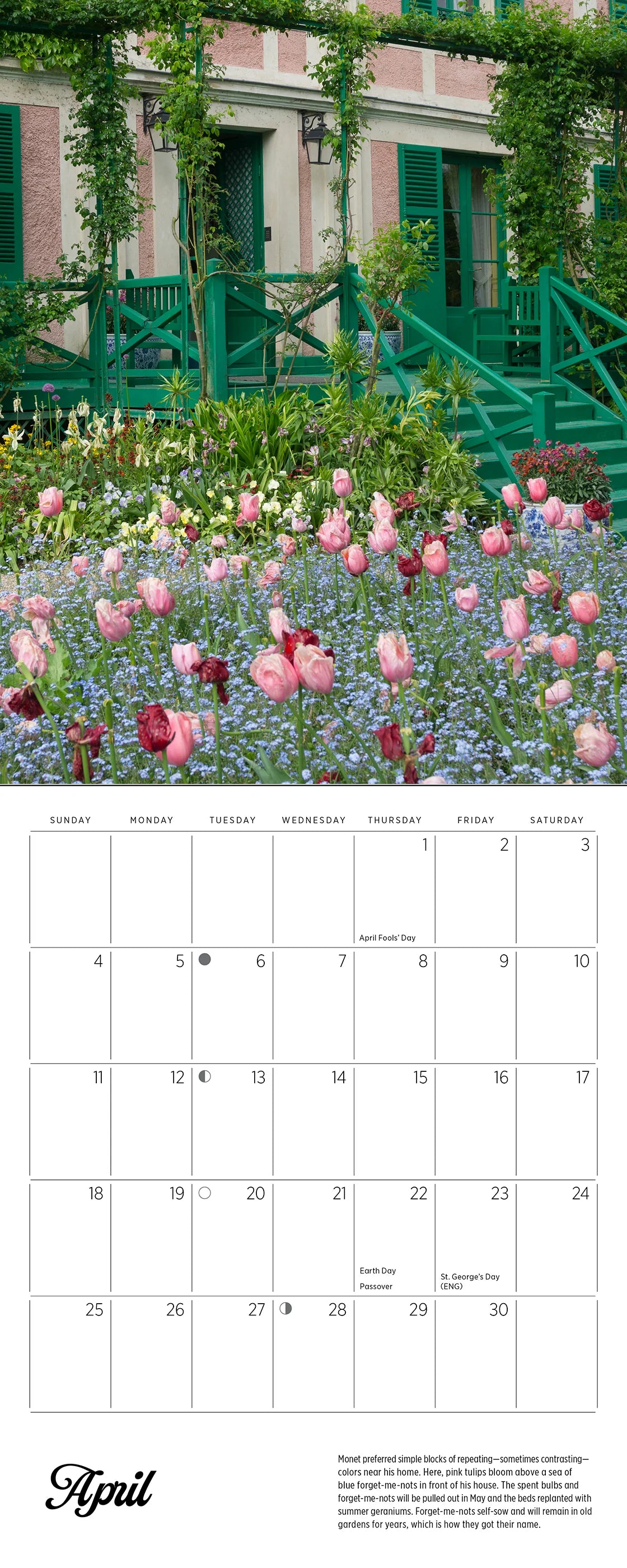 POM Monet's Passion: The Gardens at Giverny 2027 Mini Wall Calendar