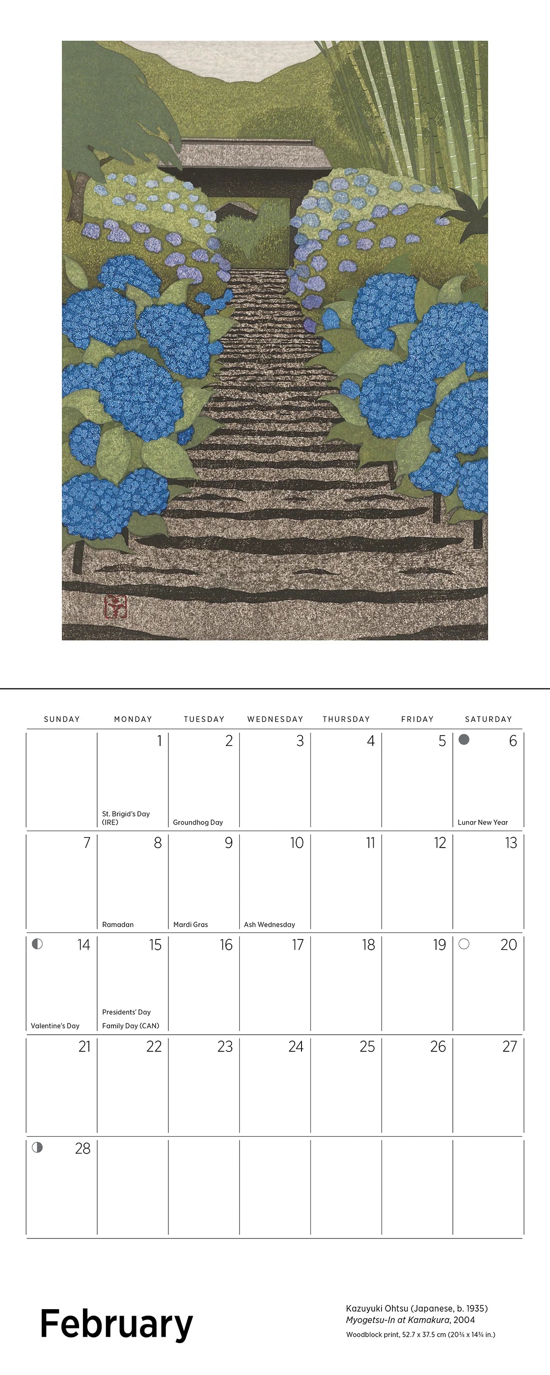 POM Serenity: Kazuyuki Ohtsu 2027 Mini Wall Calendar