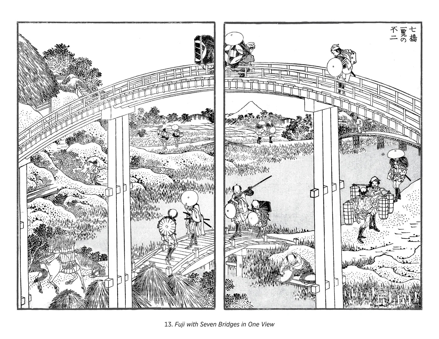 Hokusai: Views of Mt. Fuji Coloring Book