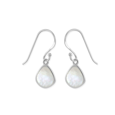 BOMA Teardrop Dangle Earrings - Mother of Pearl