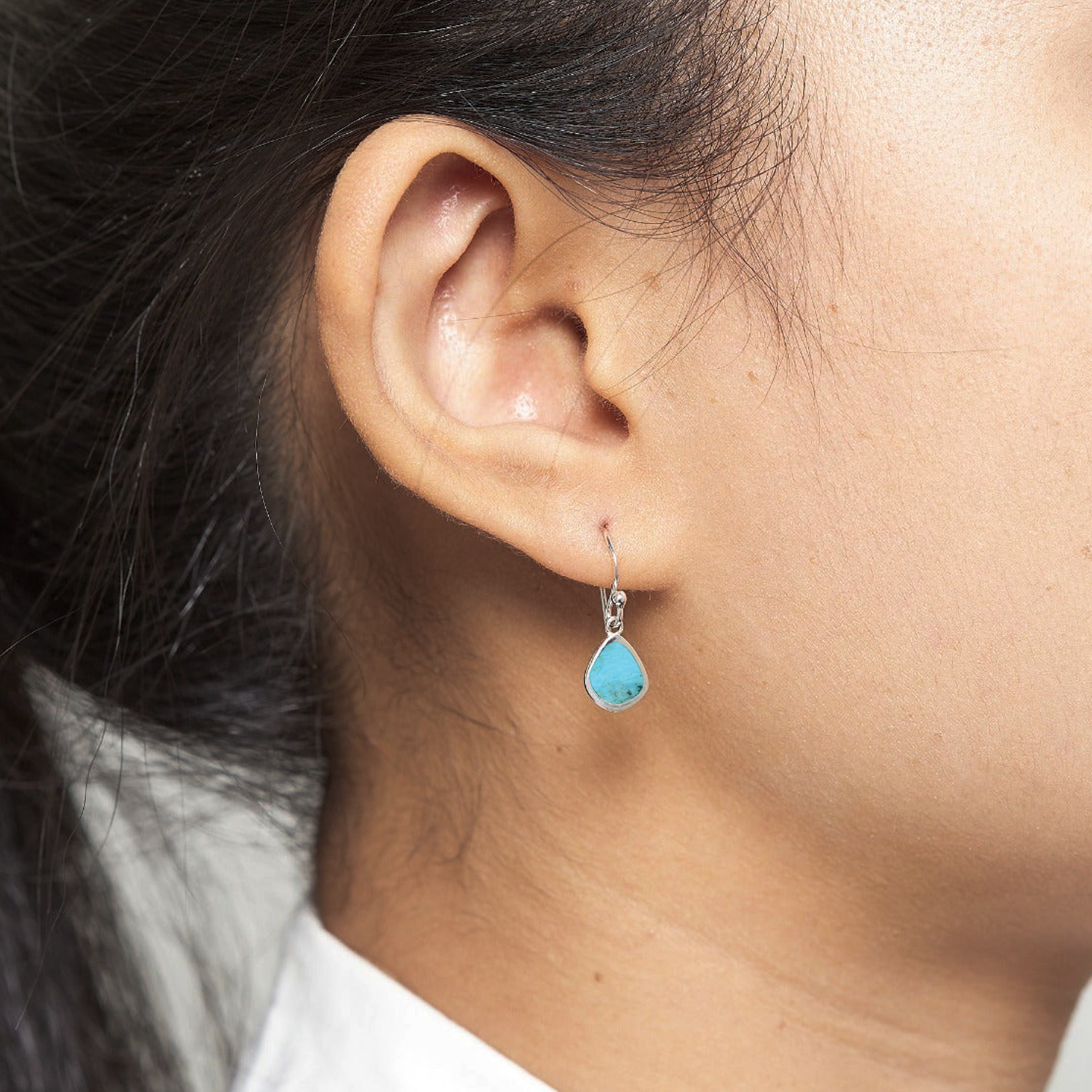 BOMA Teardrop Dangle Earrings - Turquoise