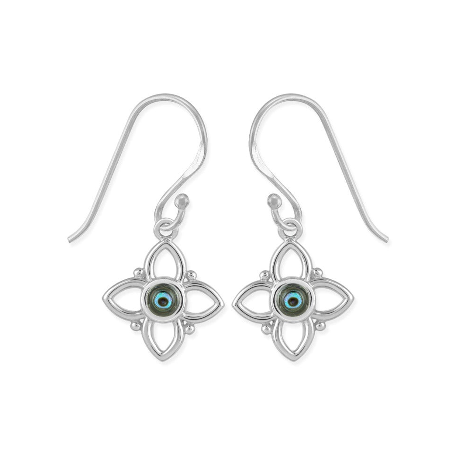 Boma Flower Dangle Earrings - Abalone