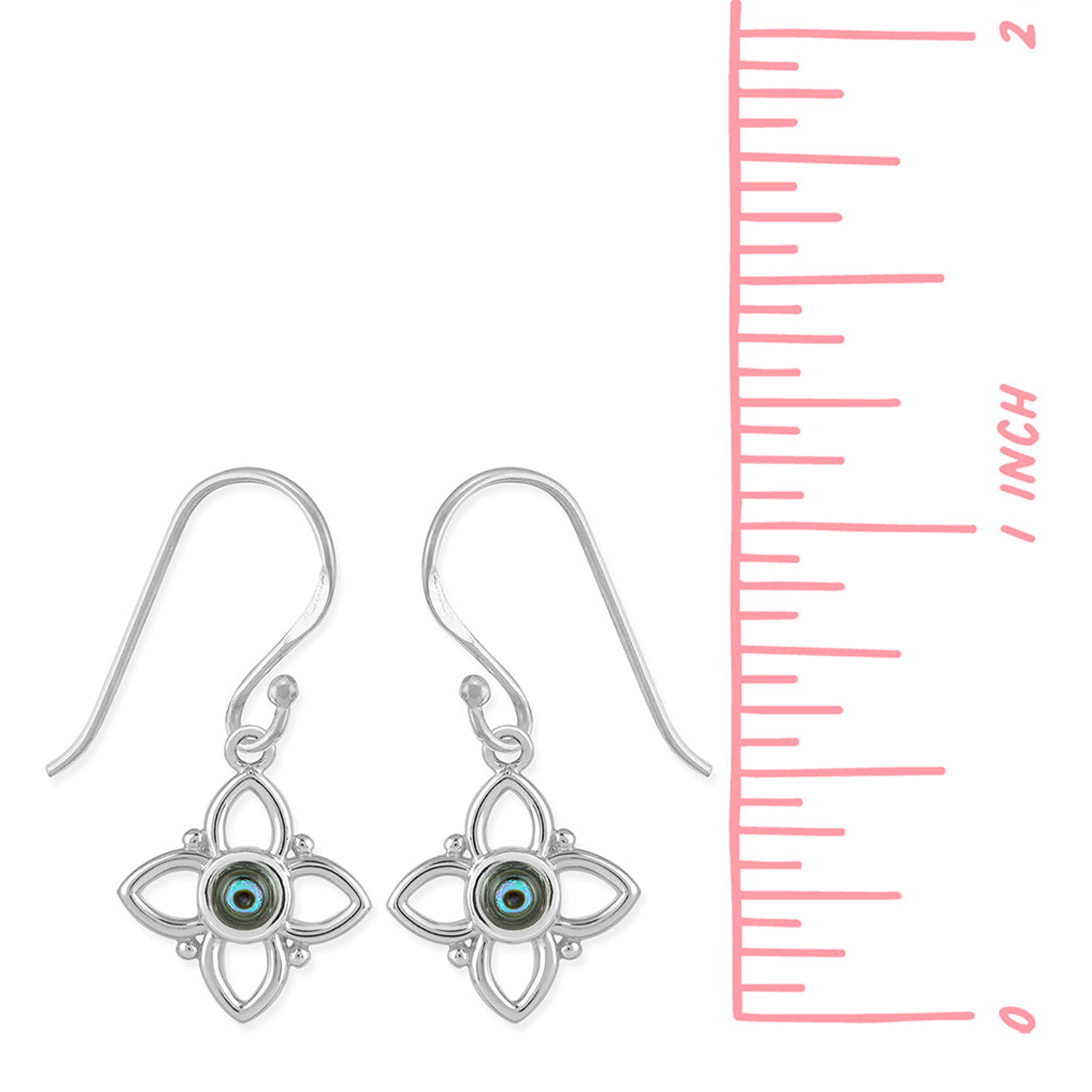 Boma Flower Dangle Earrings - Abalone
