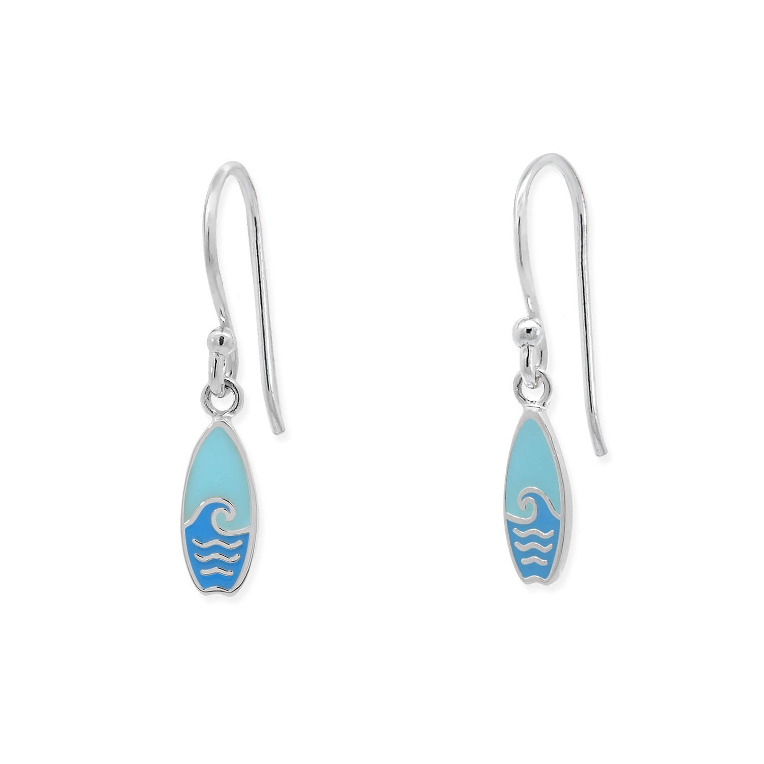 BOMA Ocean Wave Surfboard Dangle Earrings