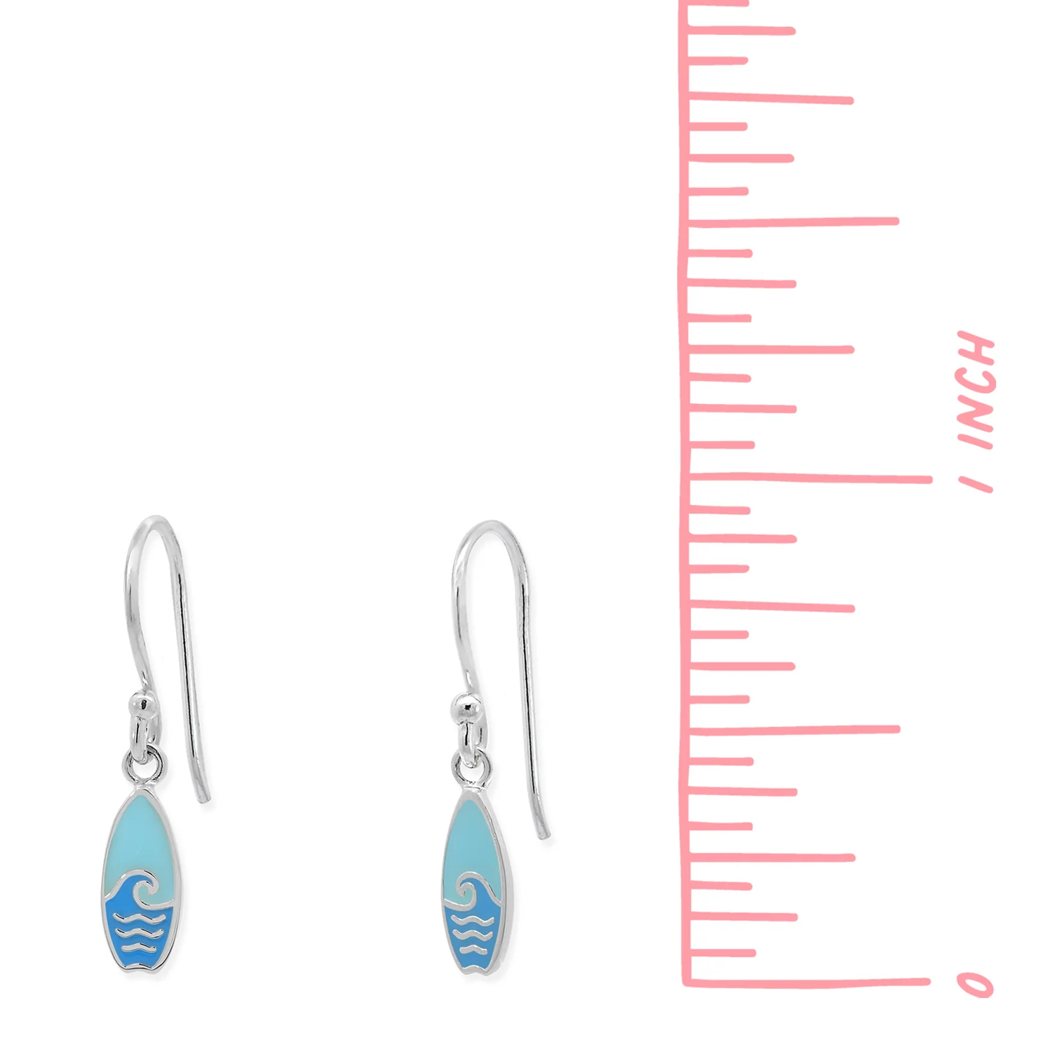 BOMA Ocean Wave Surfboard Dangle Earrings