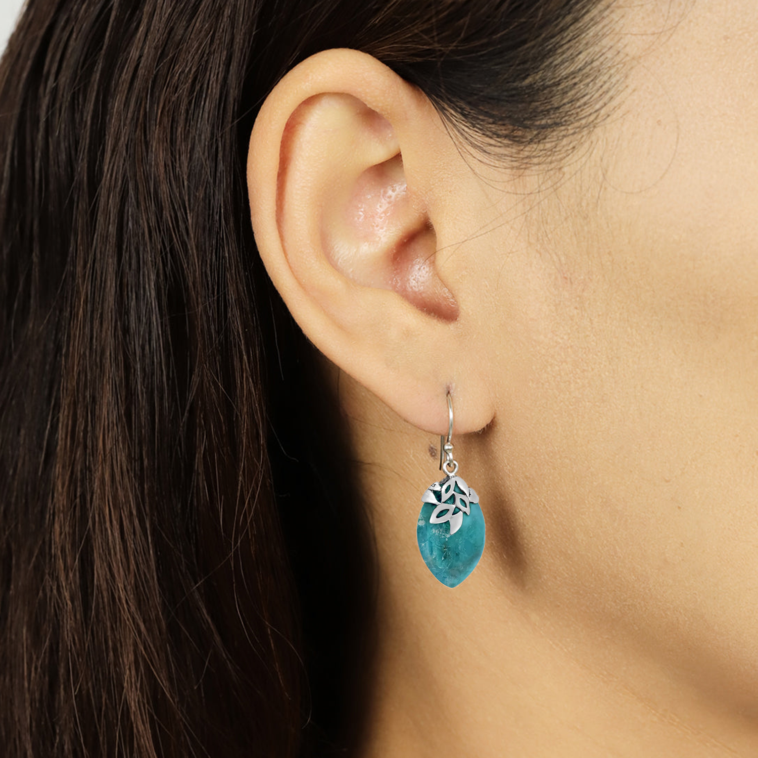 BOMA Stone Teardrop Earrings - Turquoise