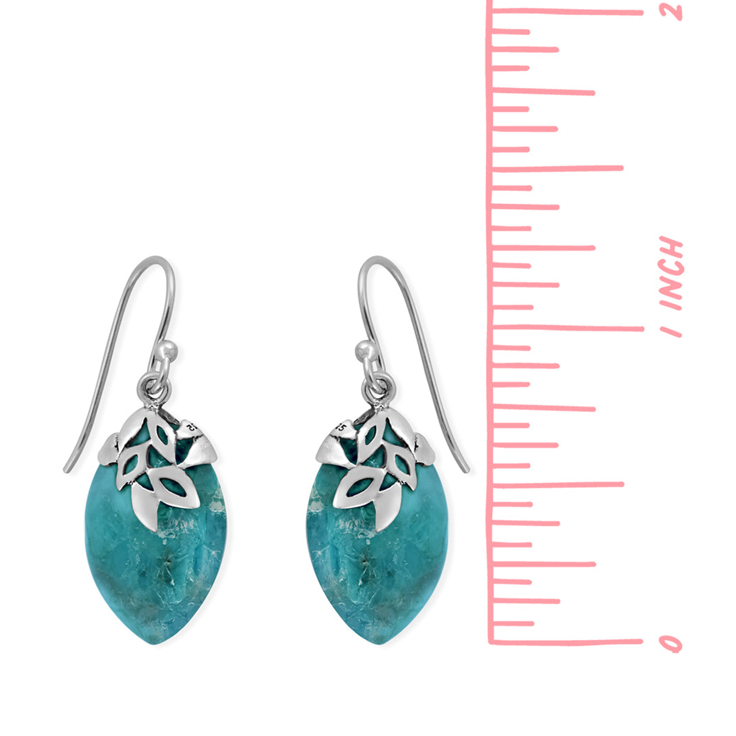 BOMA Stone Teardrop Earrings - Turquoise