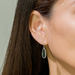 BOMA Alina Teardrop Bezel Earrings with Onyx