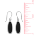 BOMA Alina Teardrop Bezel Earrings with Onyx