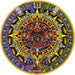 POM Michael Angulo: Aztec Sun Stone 1000 Piece Circular Jigsaw Puzzle
