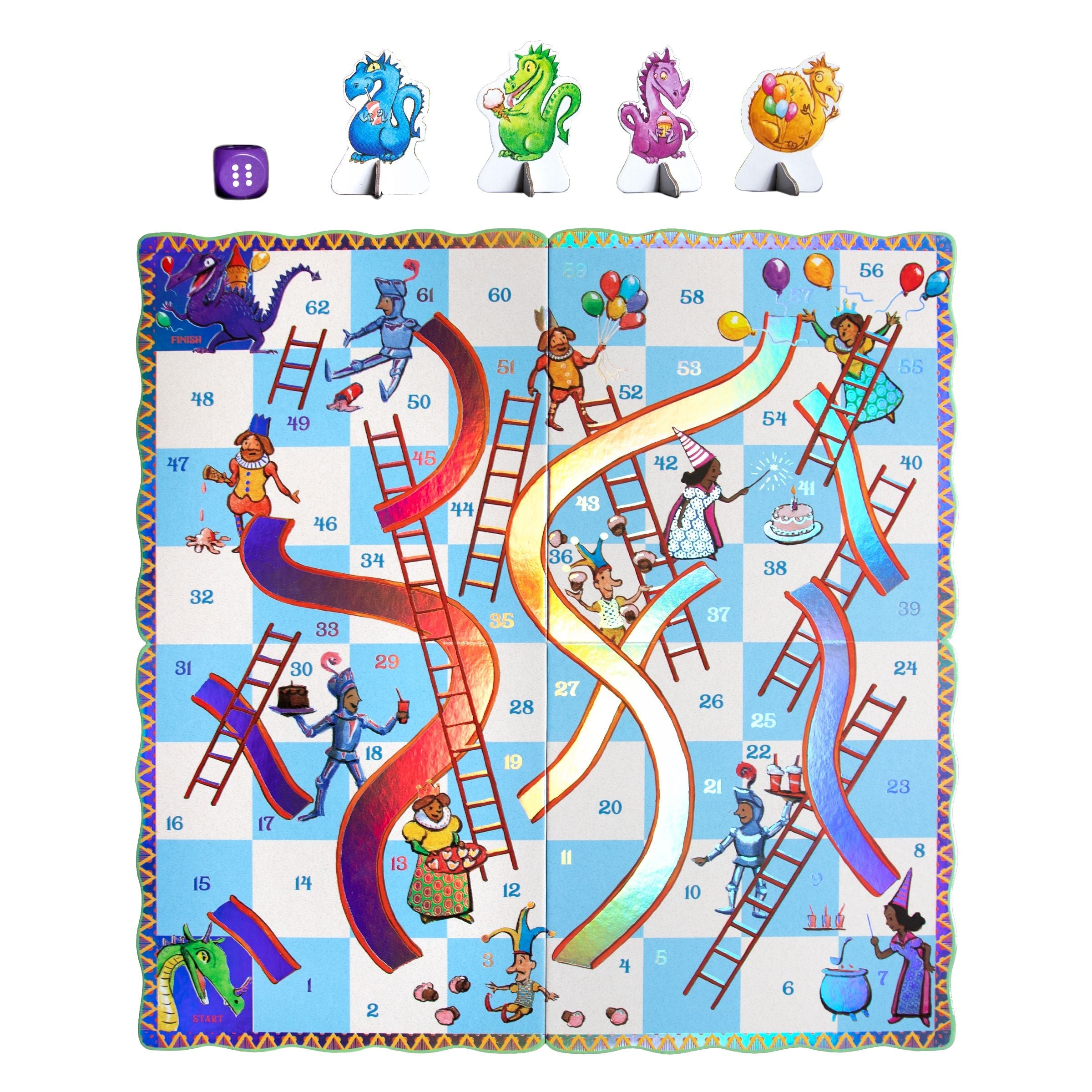 eeBoo Slips & Ladders Dragon Edition