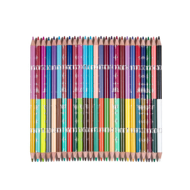 eeBoo Victoria's 50 Colors - 25 Double Sided Color Pencils