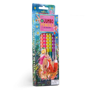 eeBoo King Fox 6 Jumbo Double Sided Color Pencils