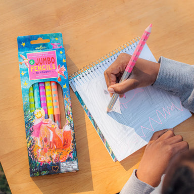eeBoo King Fox 6 Jumbo Double Sided Color Pencils