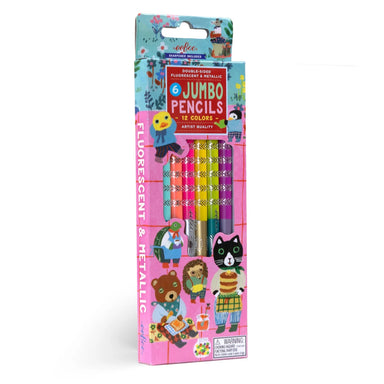 eeBoo Sweet Celebration 6 Double Sided Jumbo Colored Pencils