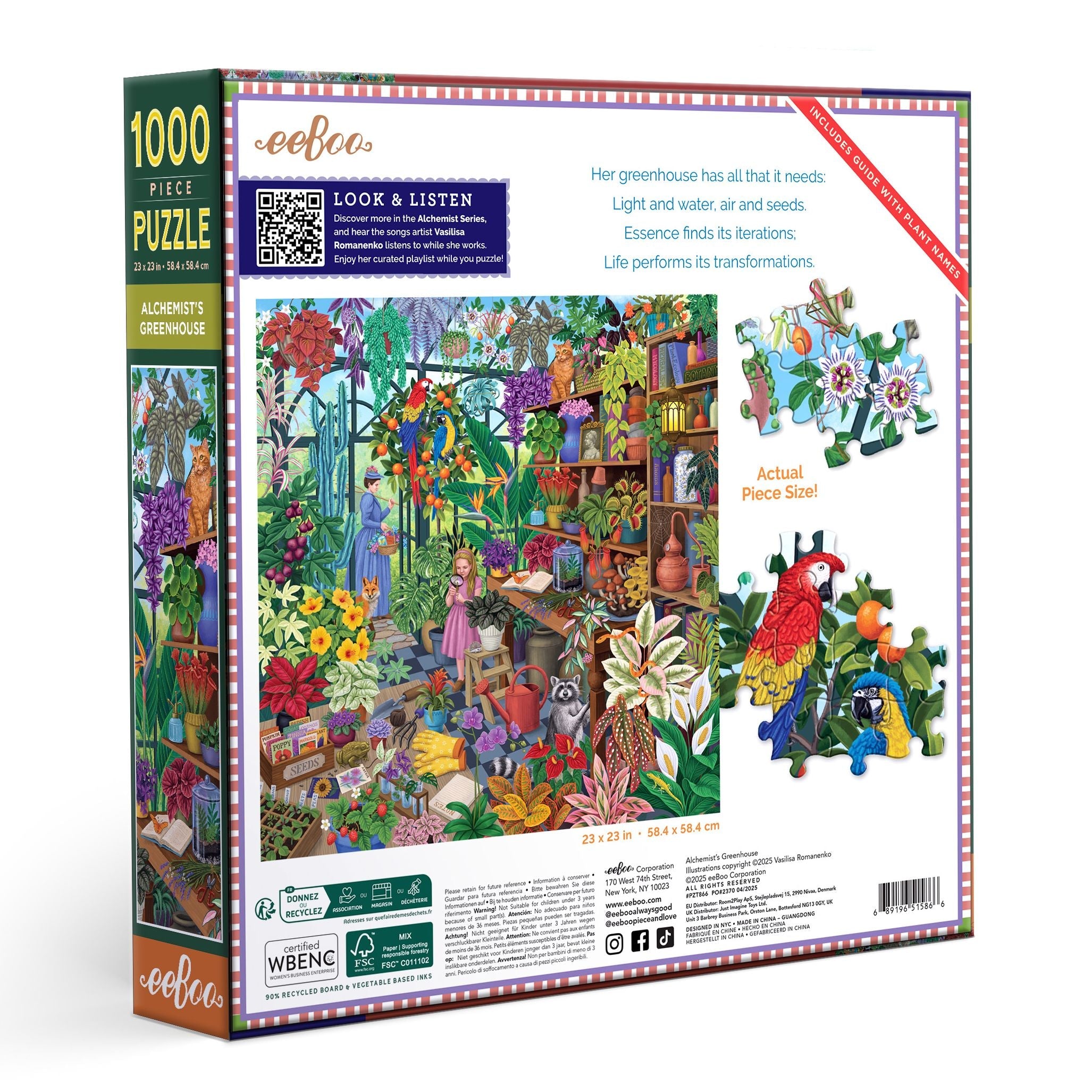 eeBoo Alchemist's Greenhouse 1000 Piece Puzzle