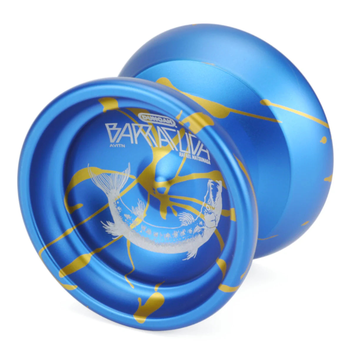 DUNCAN Barracuda Yo-Yo - Blue and Gold Splash