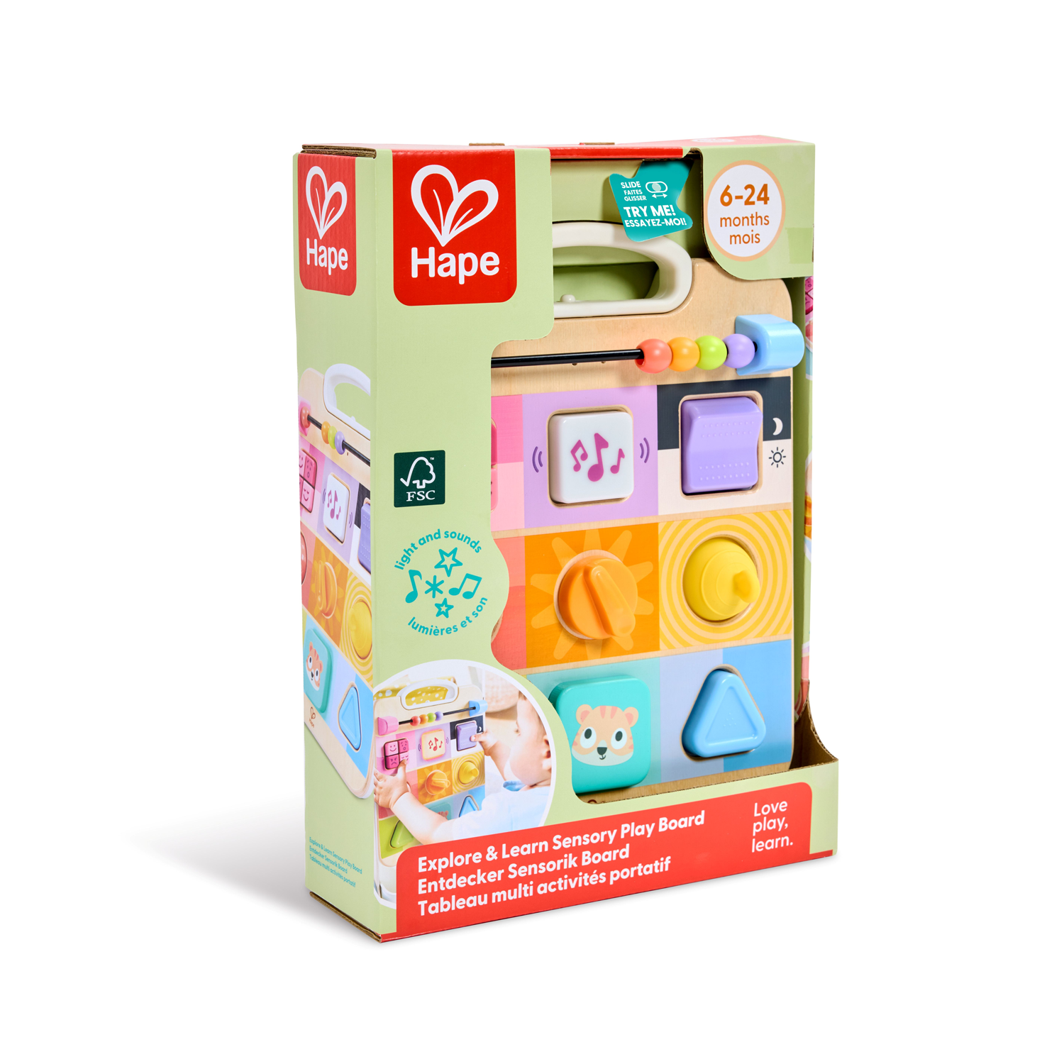 HAPE Explore and Learn Sensory Play Board