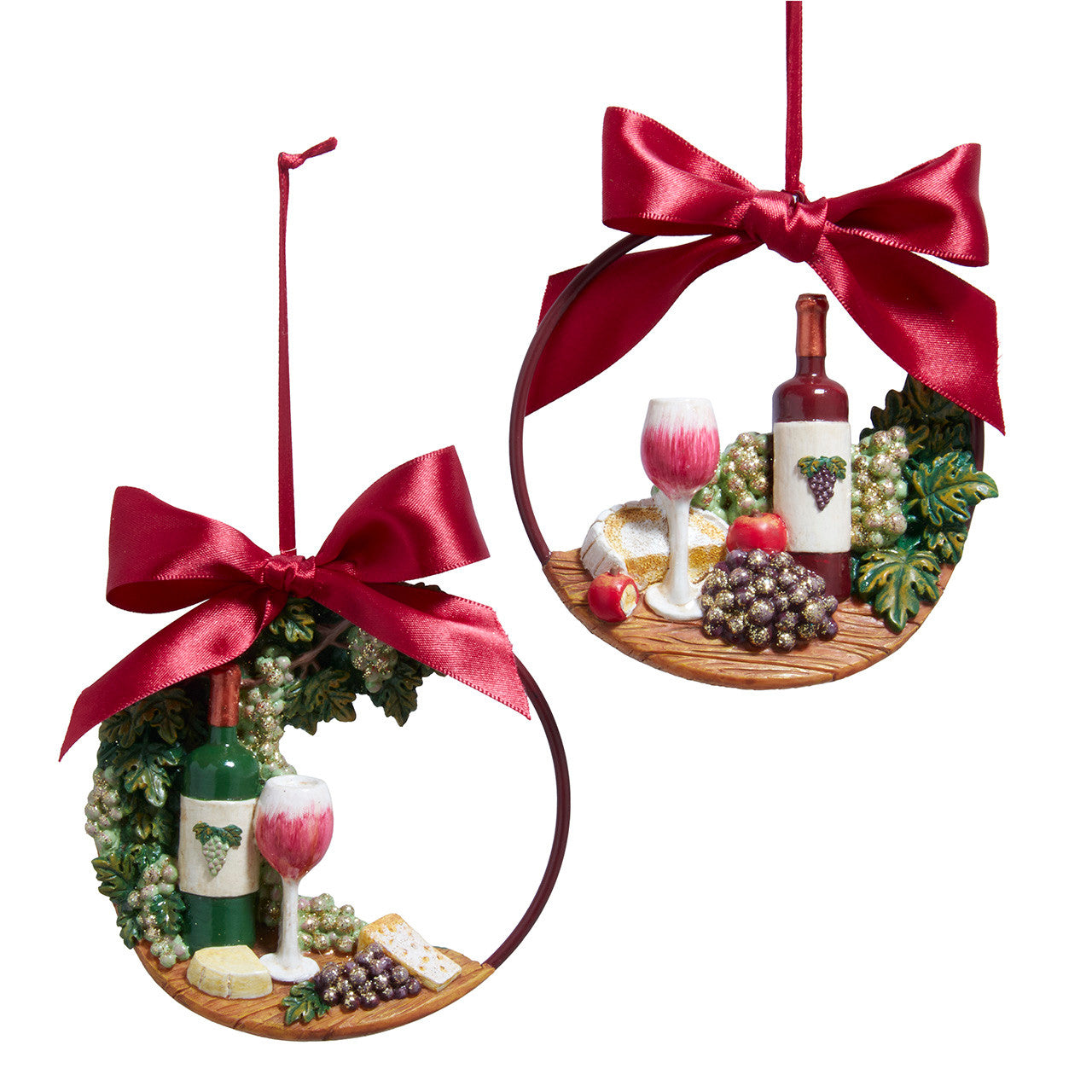 Wine Wreath Ornament (Single) - Random Style