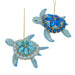 Blue Sea Turtle with Gems Ornament (Single) - Random Color