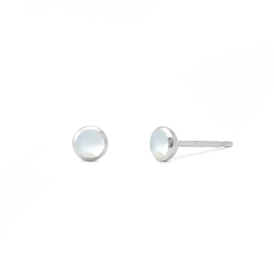 BOMA Belle Mini Stone Studs - Mother of Pearl