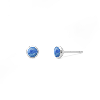 BOMA Belle Mini Stone Studs - Blue Lapis Lazuli
