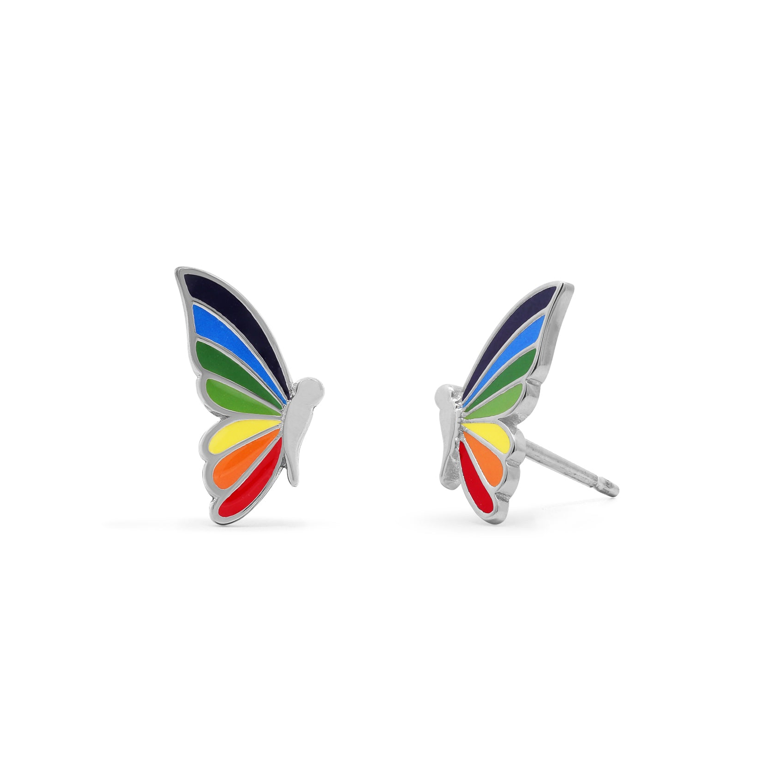 BOMA Rainbow Butterfly Wing Studs