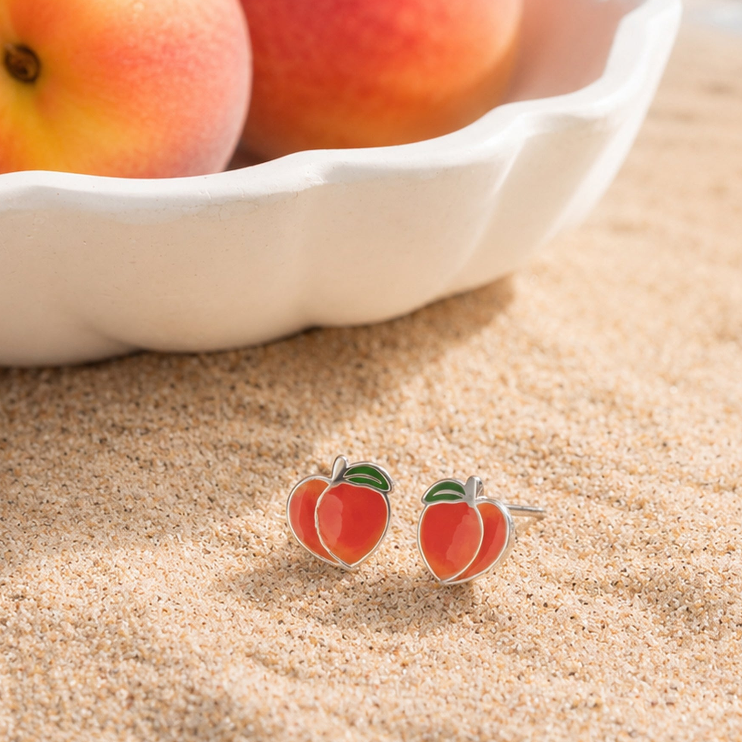 BOMA Peach Stud Earrings