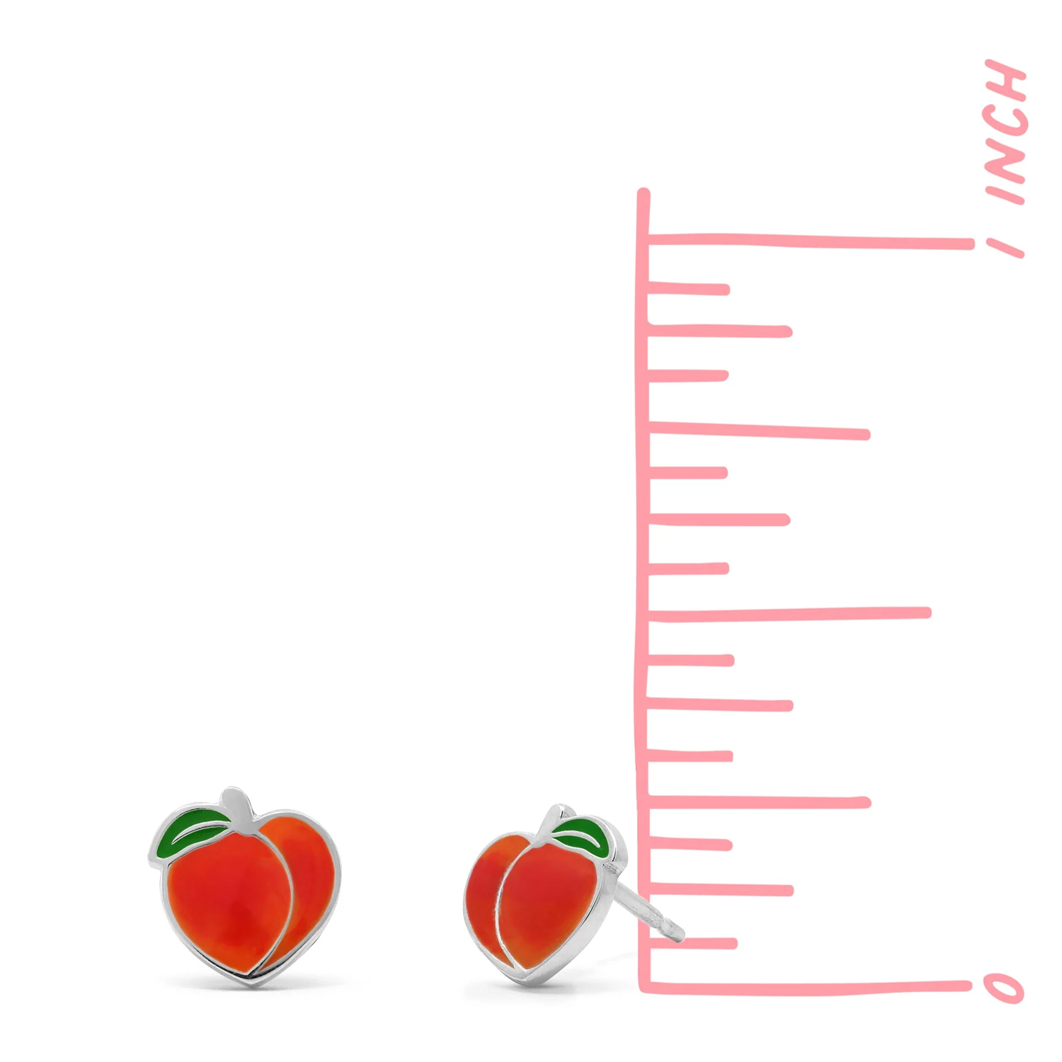 BOMA Peach Stud Earrings