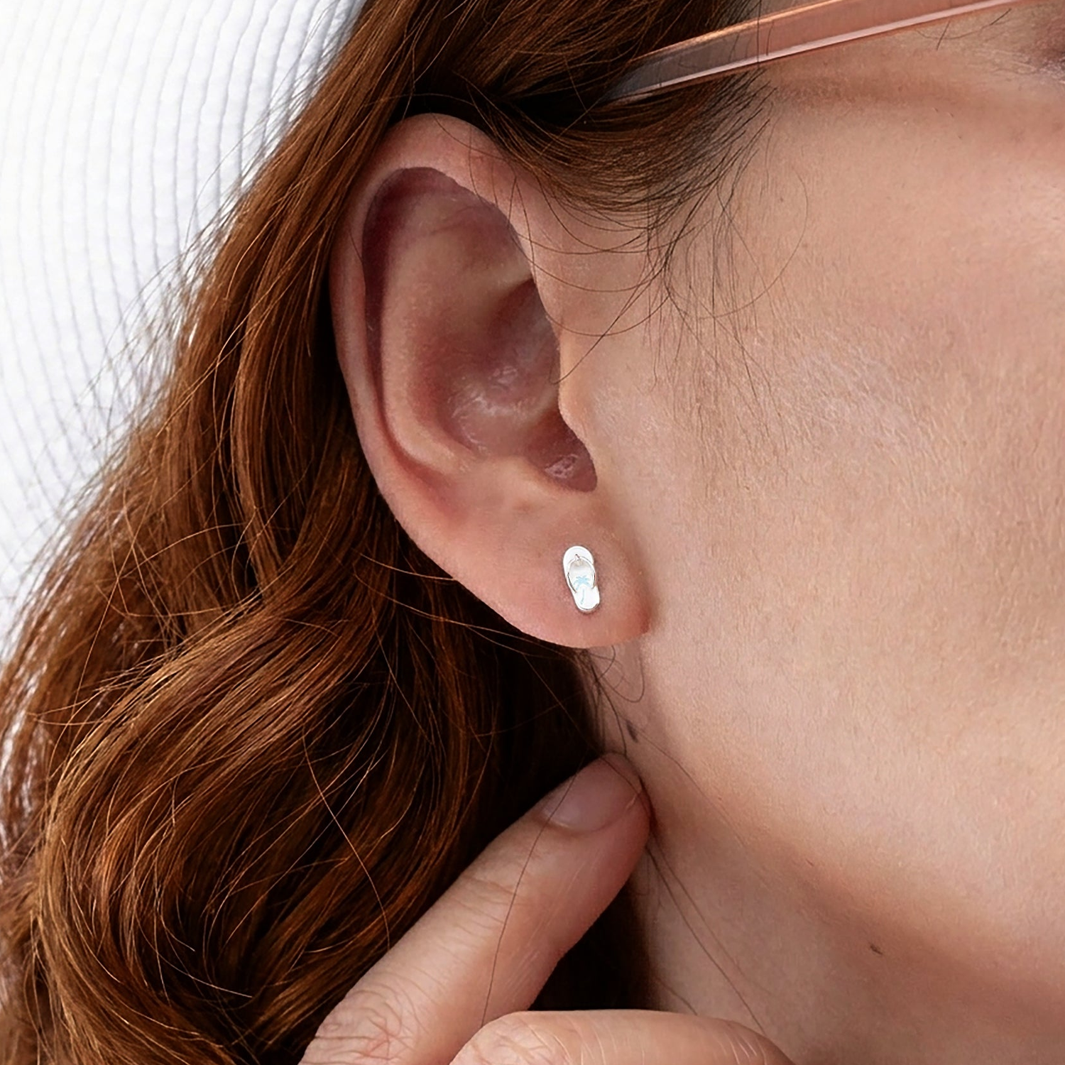 BOMA Palm Flip Flop Stud Earrings