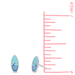 BOMA Ocean Wave Surfboard Stud Earrings