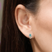 BOMA Halo Teardrop Stud Earrings - Turquoise